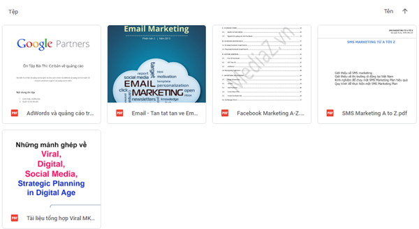 Tài liệu digital marketing (SMS, Email,...)