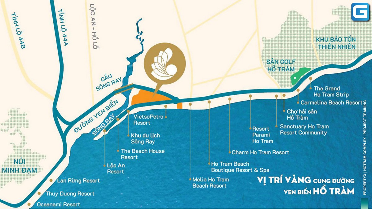 Vị trí dự án Hồ Tràm Complex ở đâu ?