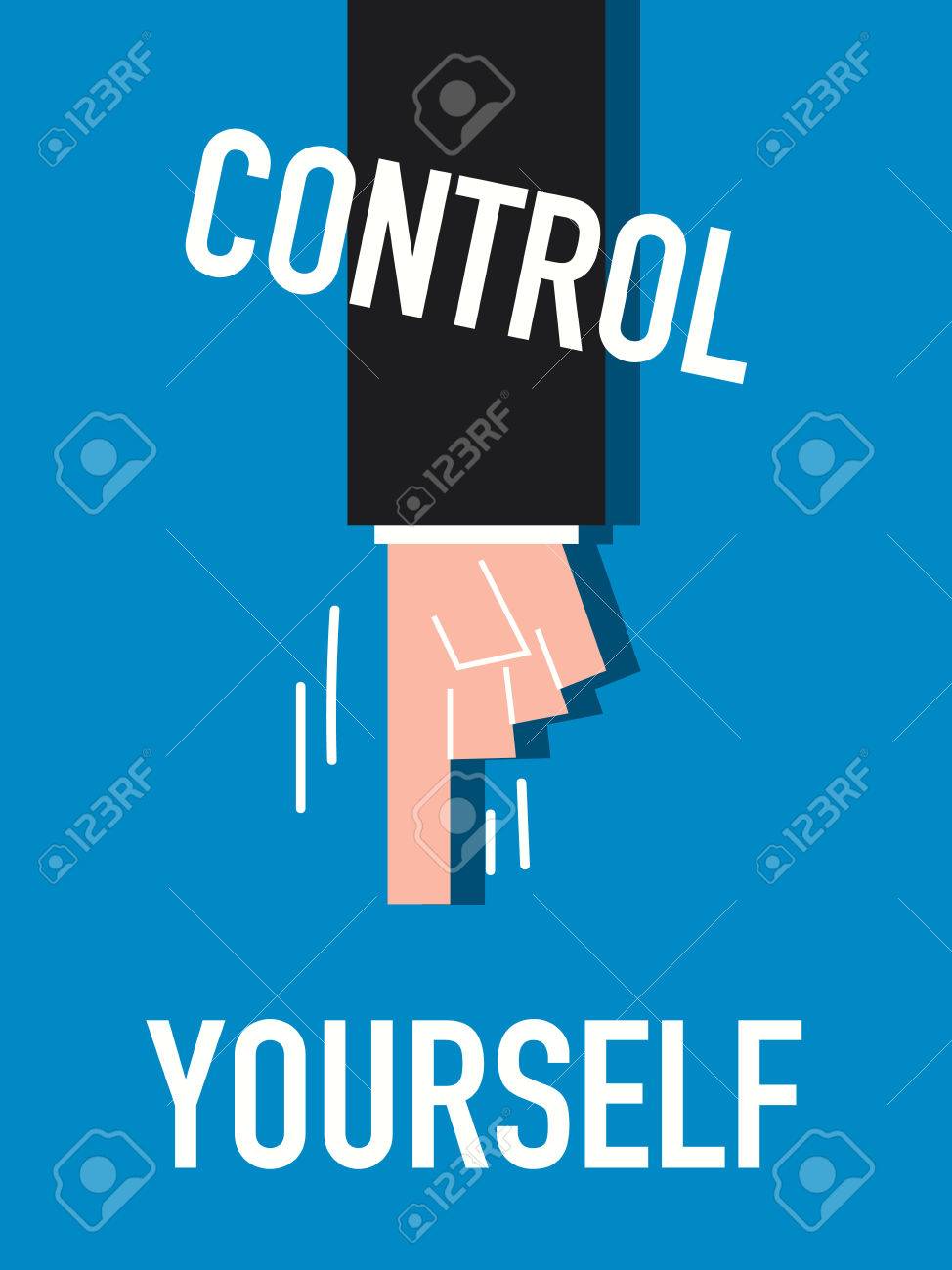 Words CONTROL YOURSELF Royalty Free Cliparts, Vectors, And Stock Illustration. Image 35075717.