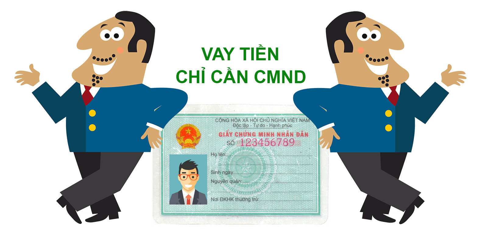 Vay tiền bằng CMND và thẻ ATM 24/24